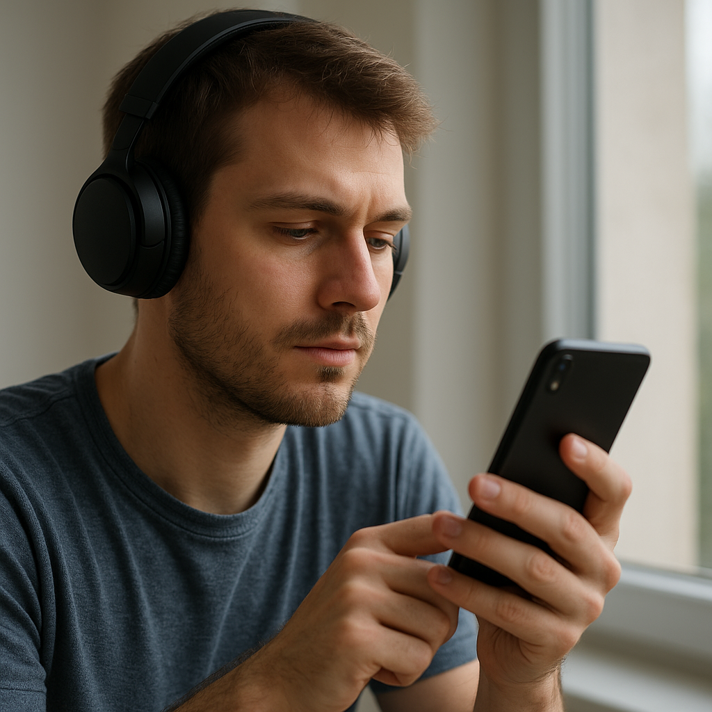Wie man mit dem Handy Musik hört